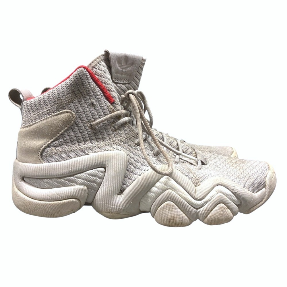 adidas Crazy 8 ADV Basketball Shoes Mens 8.5 Gray High Top Athletic Sneakers